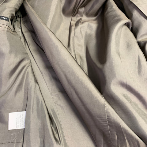 Veste de sport BILLY BLUE en laine à carreaux gris-beige, taille 42, à boutonnage simple