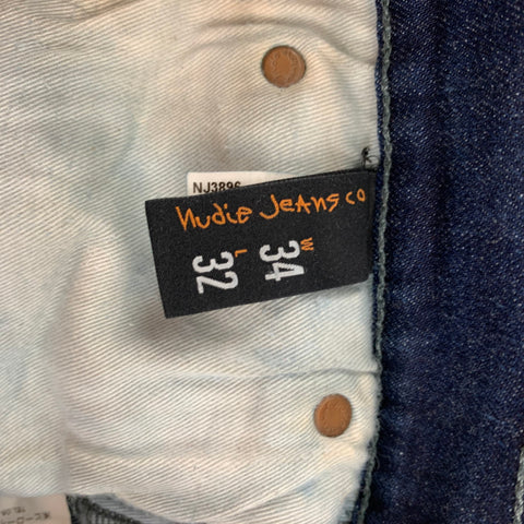 NUDIE JEANS Taille 34 Jean skinny en coton bleu
