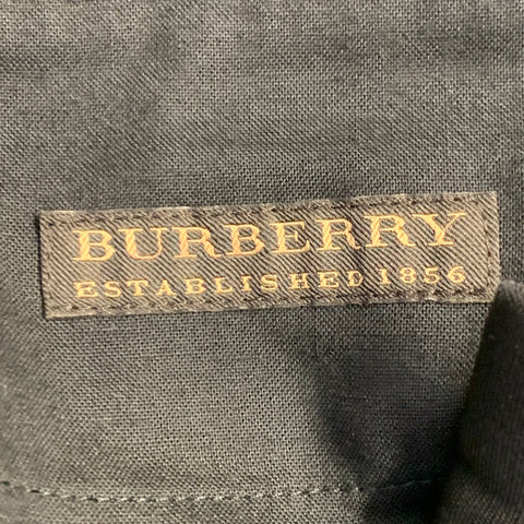 BURBERRY PRORSUM Size 36 Black Wool Mohair Silk Notch Lapel Suit