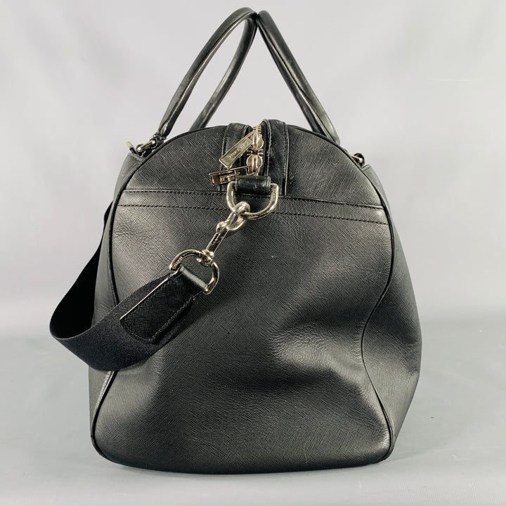 COACH Black Saffiano Leather Duffle Bag