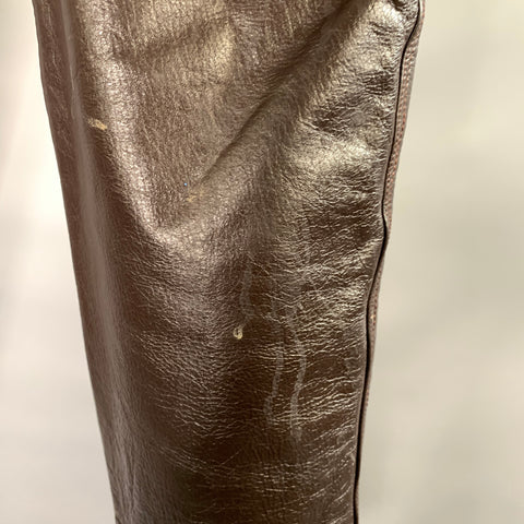 KOOKIE Size 32 Brown Leather Casual Pants