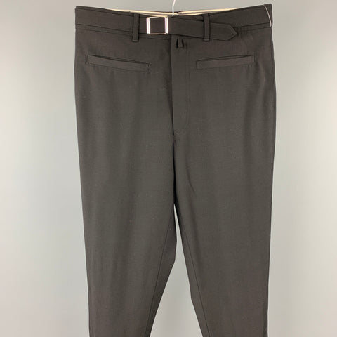 Vintage JEAN PAUL GAULTIER Size 34 Black Jodhpurs Dress Pants