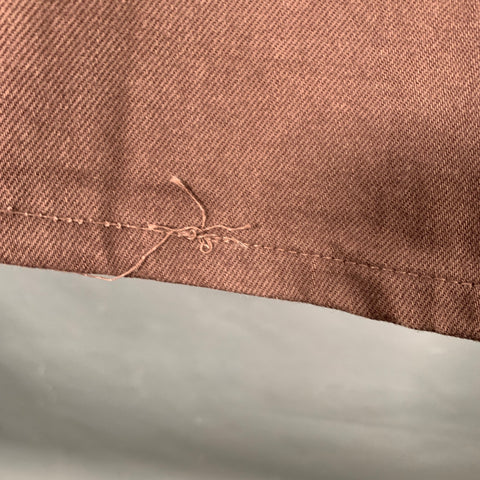 BRUNELLO CUCINELLI Size 32 Brown Twill Cotton Straight Five Pockets Jeans