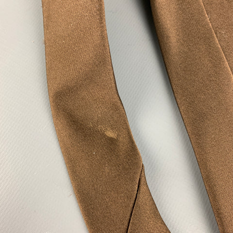 YVES SAINT LAURENT Brown YSL Monogram Tie