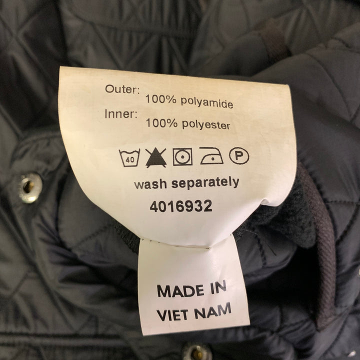 BARBOUR Size 12 Black Polyamide Quilted Jacket