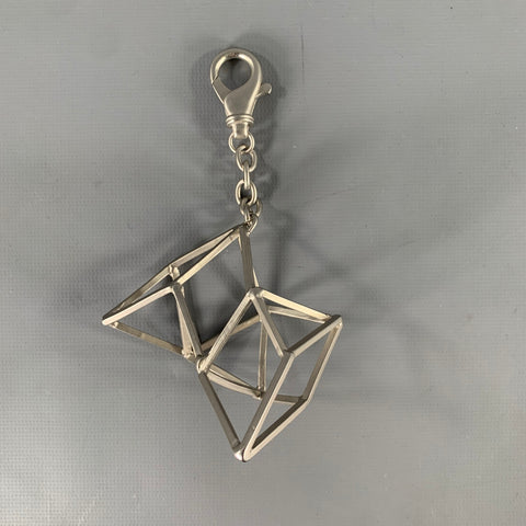 RICK OWENS Silver Tone Metal Keichain