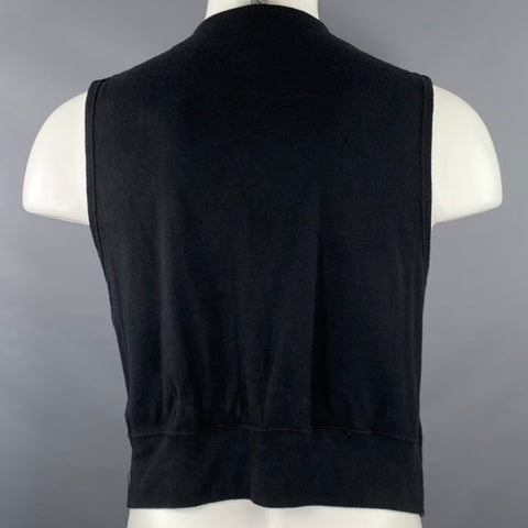 Y's by YOHJI YAMAMOTO Size S Grey Cotton Jersey Ribbed Vest