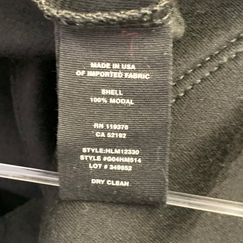 HELMUT LANG Size XL Black Logo Modal Crew Neck Short Sleeve Sweatshirt