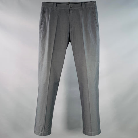 JOHN VARVATOS Size 30 Grey Cotton Tapered Casual Pants