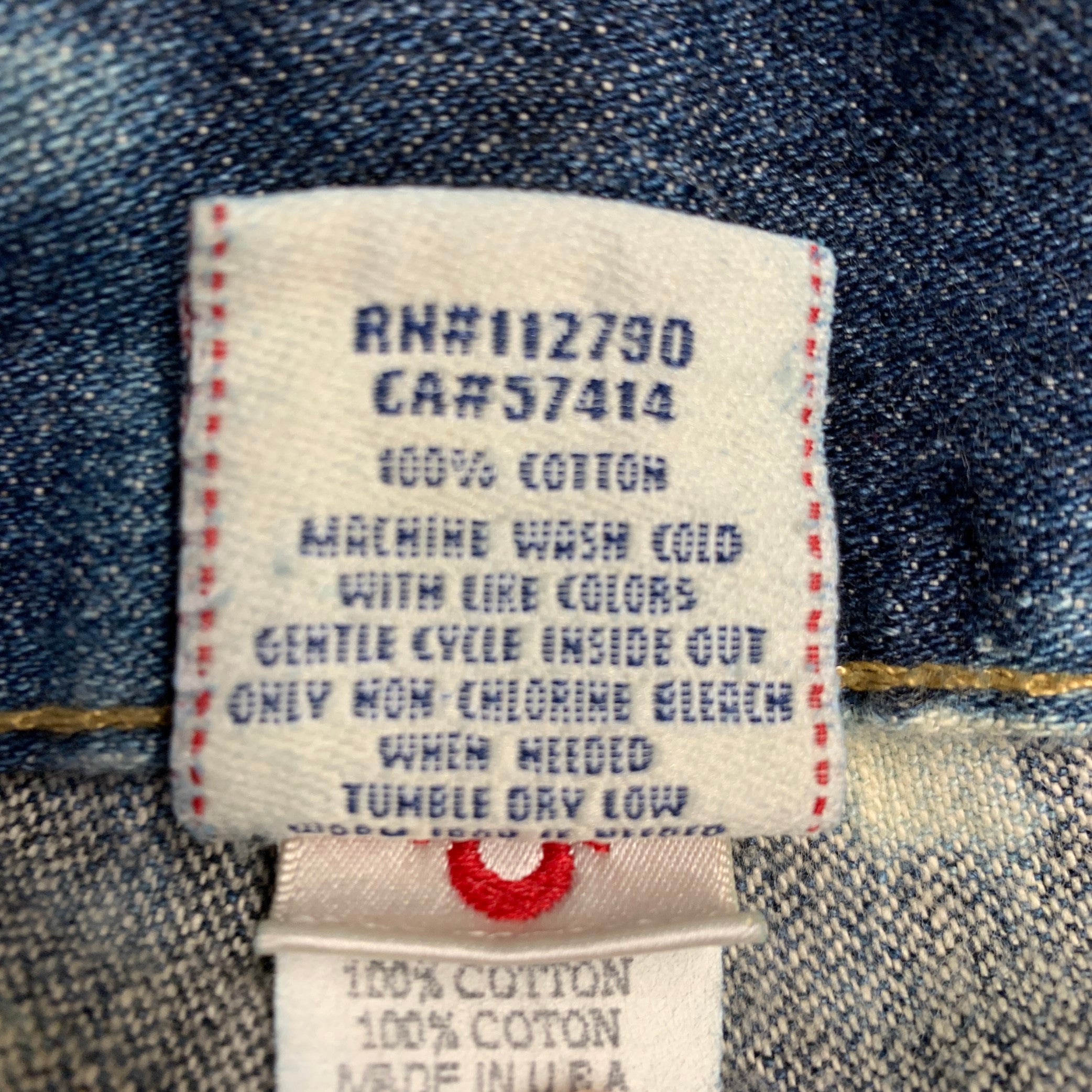 TRUE RELIGION Size 29 Blue Acid Wash Cotton Jeans – Sui Generis
