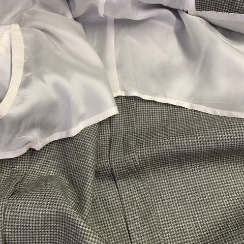 SUITSUPPLY Size 38 Grey Charcoal Houndstooth Wool Notch Lapel Suit