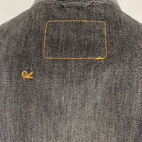 45rpm Size L Grey Cotton Notch Lapel Sport Coat