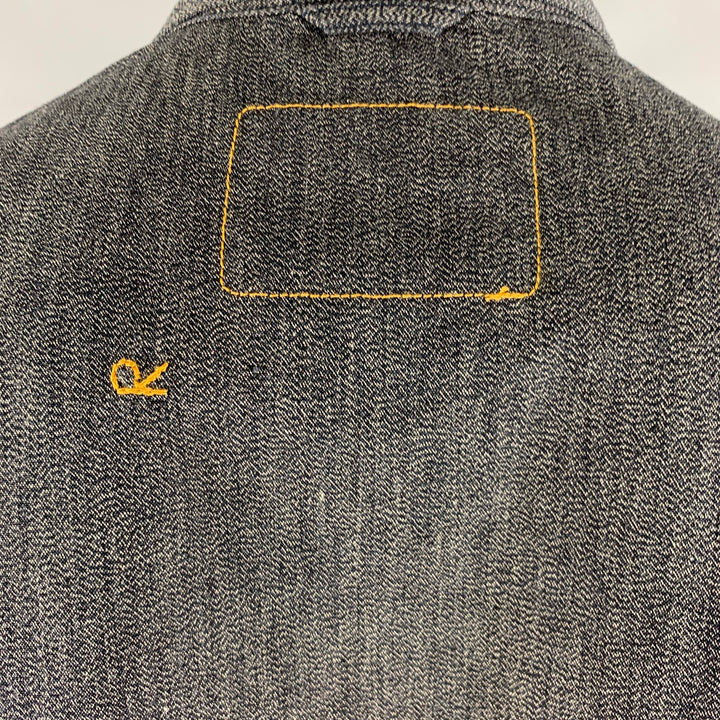 45rpm Size L Grey Cotton Notch Lapel Sport Coat