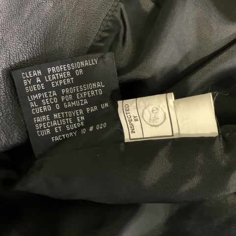 REACTION by KENNETH COLE Size M Black Leather Jacket