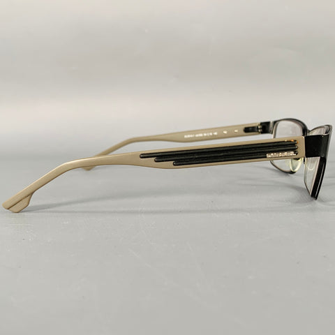 DIESEL Black Grey Acetate Rectangle Frames