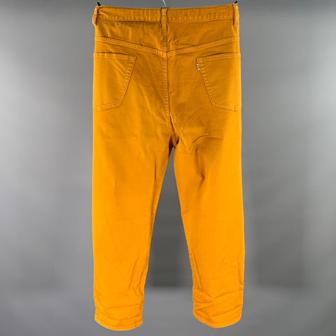 GO TO HOLLYWOOD Size 34 Mustard Cotton Polyurethane Cargo Jeans