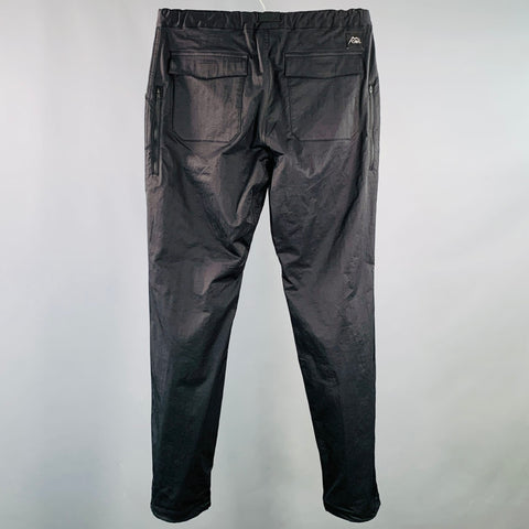 CAYL Size M Mountain 2 Black Nylon Blend Drawstring Casual Pants