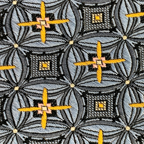 BEAU TIES LTD. Blue Gold Stars Bow Tie
