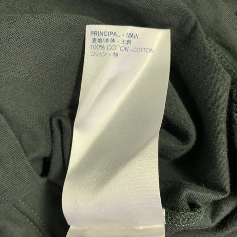LOUIS VUITTON Size L Forest Green Cotton Crew Neck T-shirt