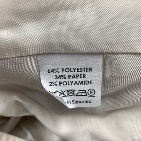 DRIES VAN NOTEN Size 6 Off White Polyester Blend Jacket