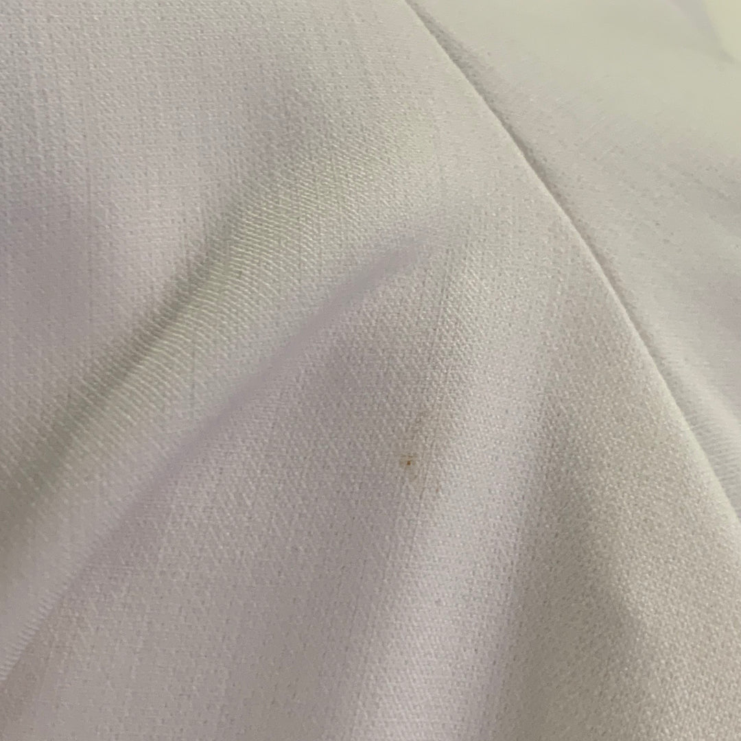 ZADIG & VOLTAIRE Size S White Polyester Blend Zip Fly Dress Pants