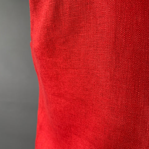 POSSE Size S Elen Red Linen Sleeveless Above Knee Dress