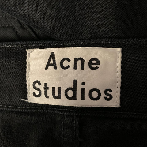 ACNE STUDIOS Size 31 Black Cotton Blend Skinny Jeans