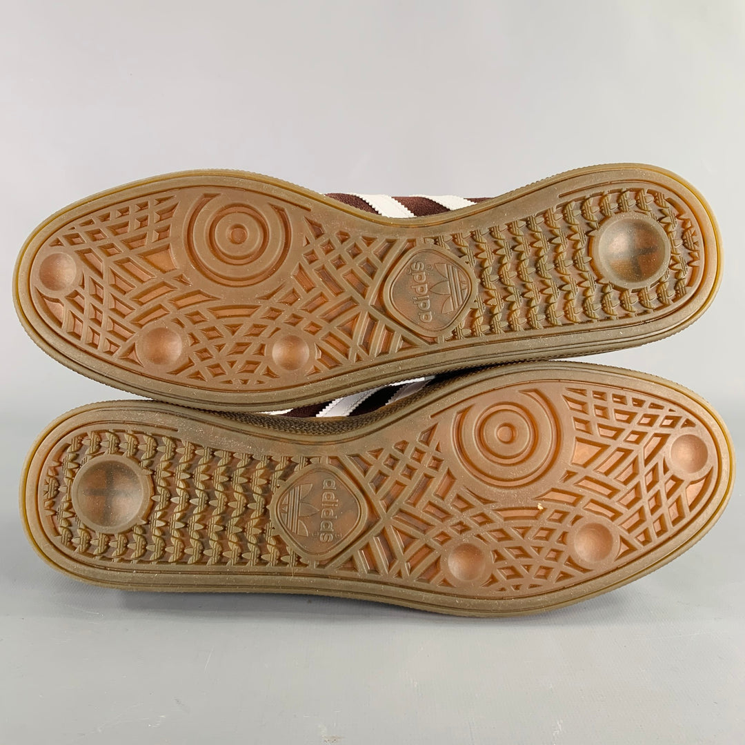ADIDAS Size 12 Brown White Solid Leather Lace-Up Sneakers – Sui Generis  Designer Consignment