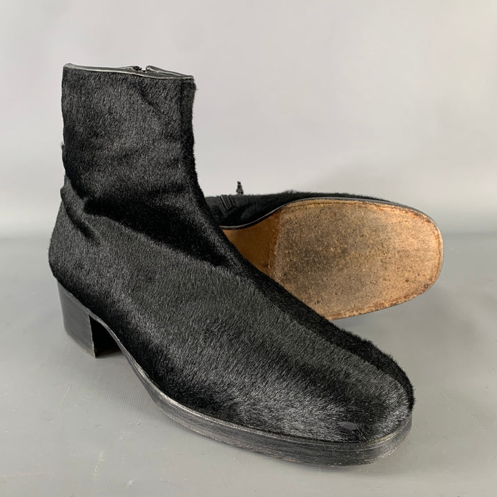 GUCCI Size 9.5 Black Leather Chelsea Boots