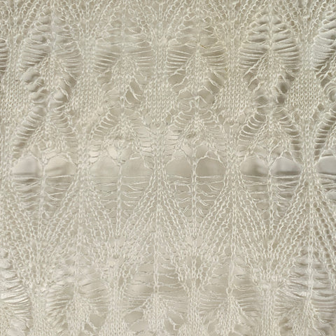 Haut décontracté à manches longues en dentelle crème, taille M VINTAGE