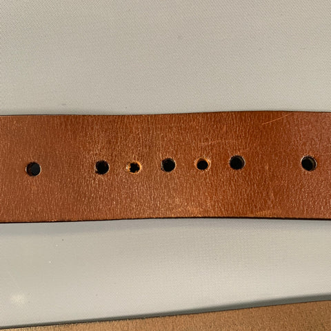 SALVATORE FERRAGAMO Size 33 Brown Leather Belt