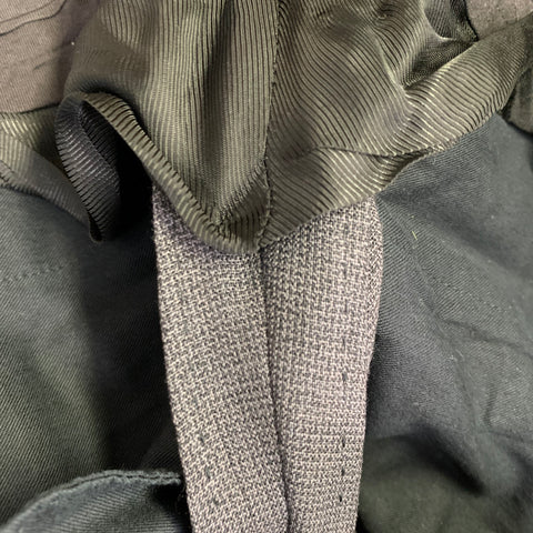 MAISON MARGIELA Size 34 Grey Charcoal Woven Wool Button Fly Dress Pants