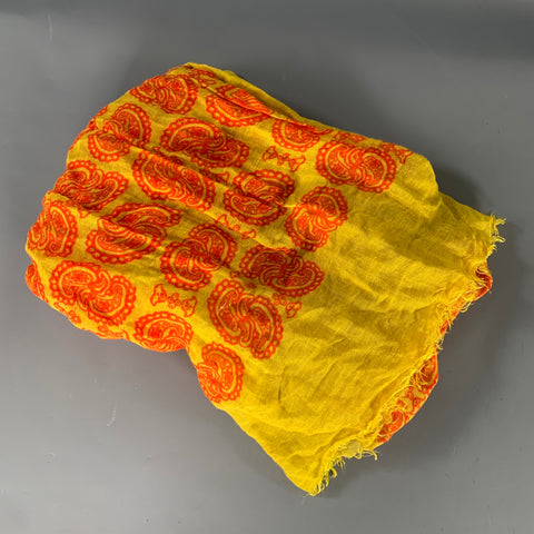 DRAKES LONDON Size One Size Yellow Orange Scarves