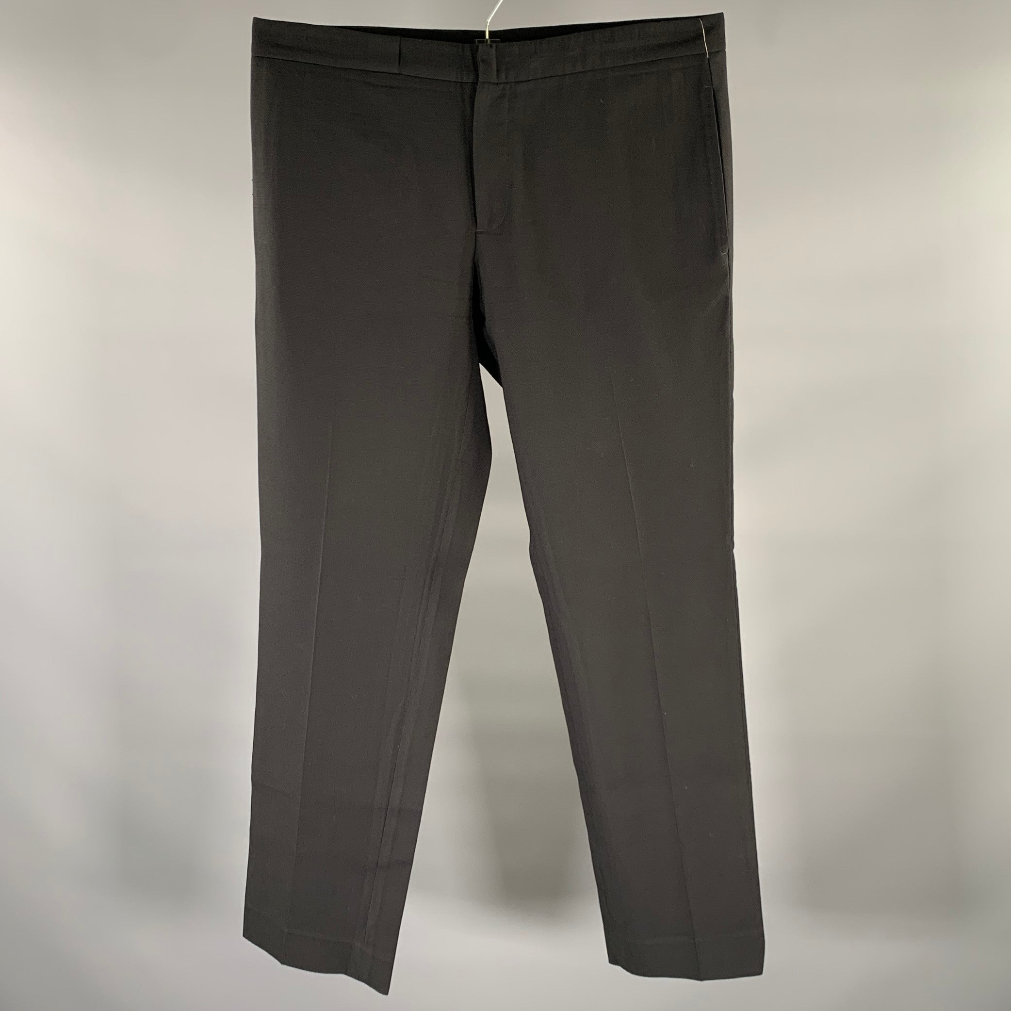 MAISON MARGIELA Size 34 Black Wool Slim Straight Dress Pants – Sui