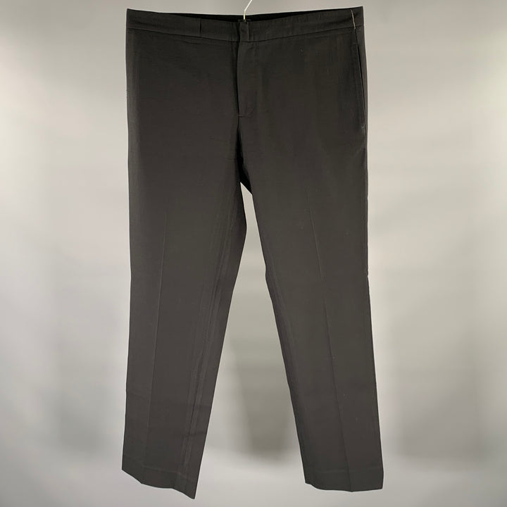 MAISON MARGIELA Size 34 Black Wool Flat Front Dress Pants