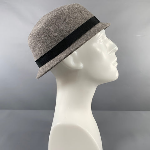 MAKINS Size L Grey Black Heather Felt Hats