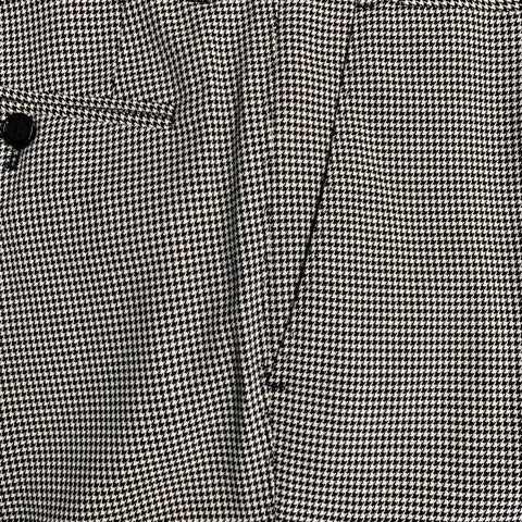 DOLCE & GABBANA Size 34 Black White Houndstooth Cotton Zip Fly Dress Pants
