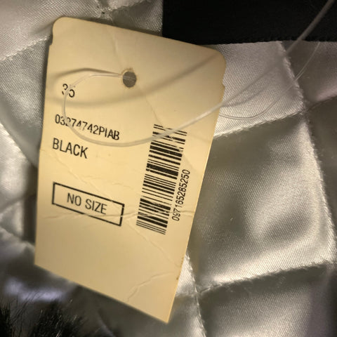 GILLY FORGE Black Cotton  Acrylic Faux fur Hats