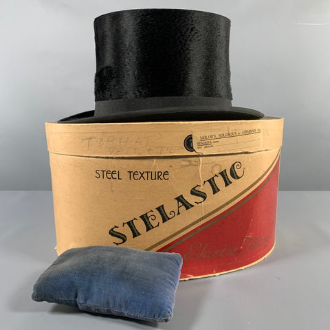SPECIAL MAKE Black Felt Top Hat