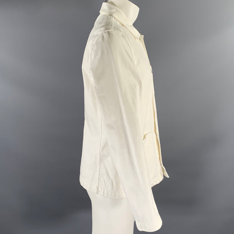 ALEX MILL Size M White Twill Cotton Chore Jacket