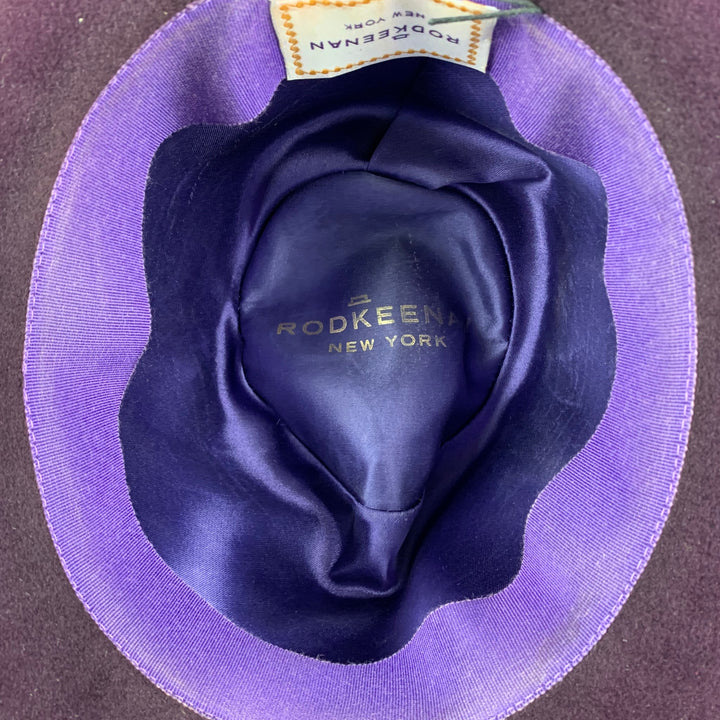 Vintage ROD KEENAN Eggplant Felt Fedora Hats