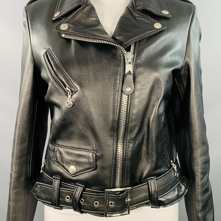 PERFECTO by SCHOTT Size M Black Lambskin Leather Motorcycle Jacket