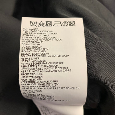 DSQUARED2 Size 38 Black Wool Silk Peak Lapel Suit