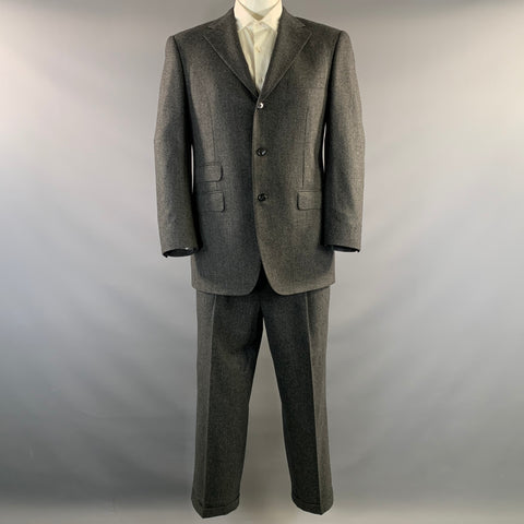 SAMUELSOHN Grey Wool Notch Lapel 36 29 Suit