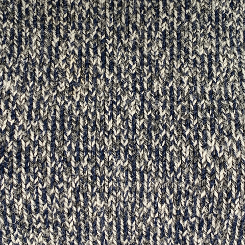 MAISON MARTIN MARGIELA Size S Grey Charcoal Blue Wool Blend Knit Raglan Sweater