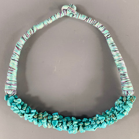 Collier cordon VINTAGE turquoise
