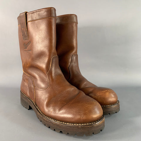 DANNER Size 11 Brown Leather Pull On Boots