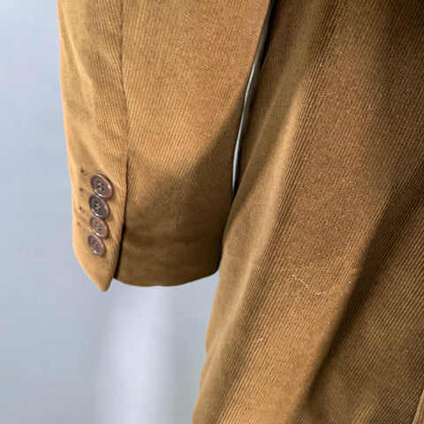 GIVENCHY Size 42 Brown Corduroy Cotton Notch Lapel Sport Coat