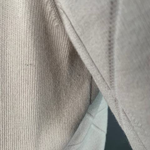 REISS Size M Grey Stone Textured Geometric Acrylic Blend Jersey Half Placket Polo