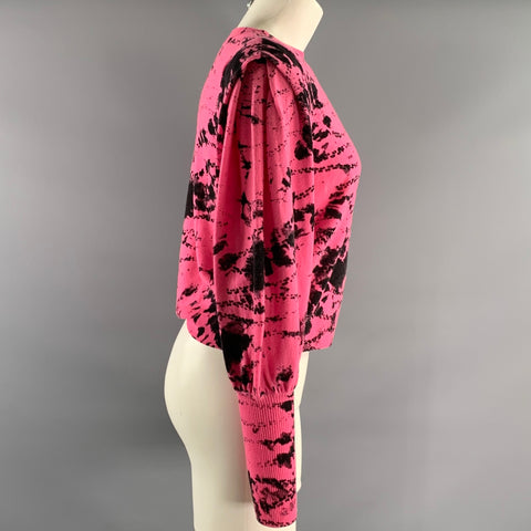 GENERATION LOVE Size XS Pink Black Wool  Cashmere Dyed Sweater Womens
